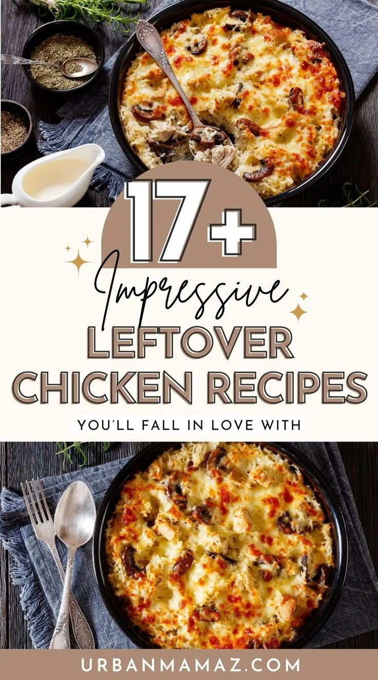 Delicious leftover chicken recipes for quick and easy meals.