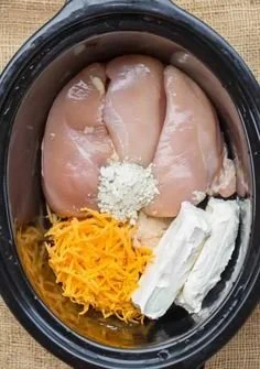 Delicious Crock Pot Chicken dinners served in a bowl with vegetables.