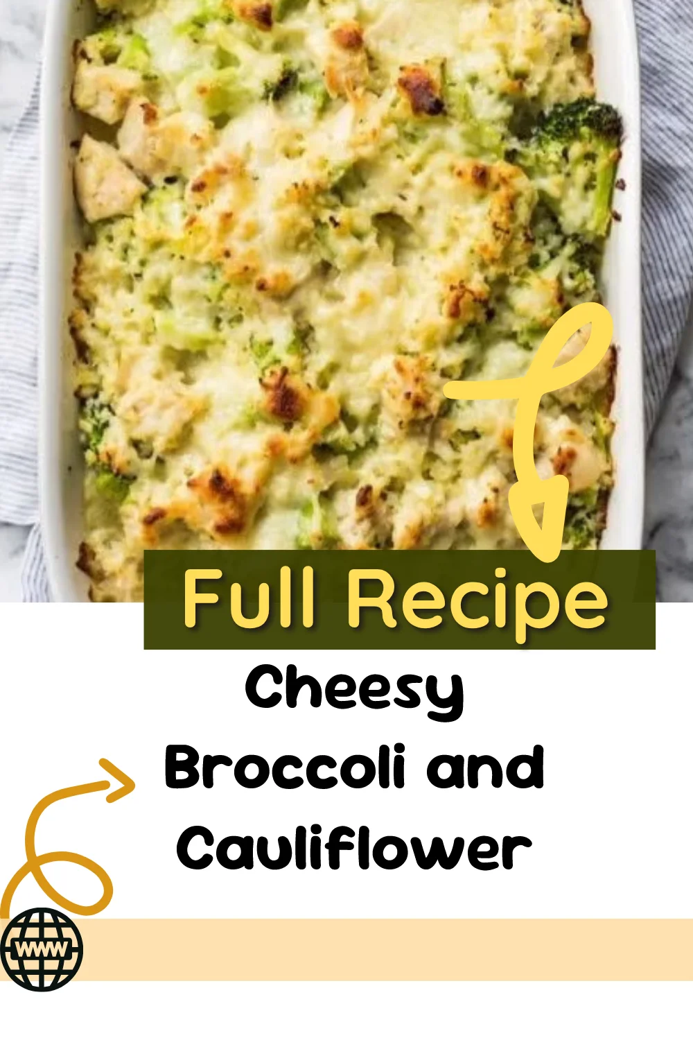 Cheesy Broccoli and Cauliflower