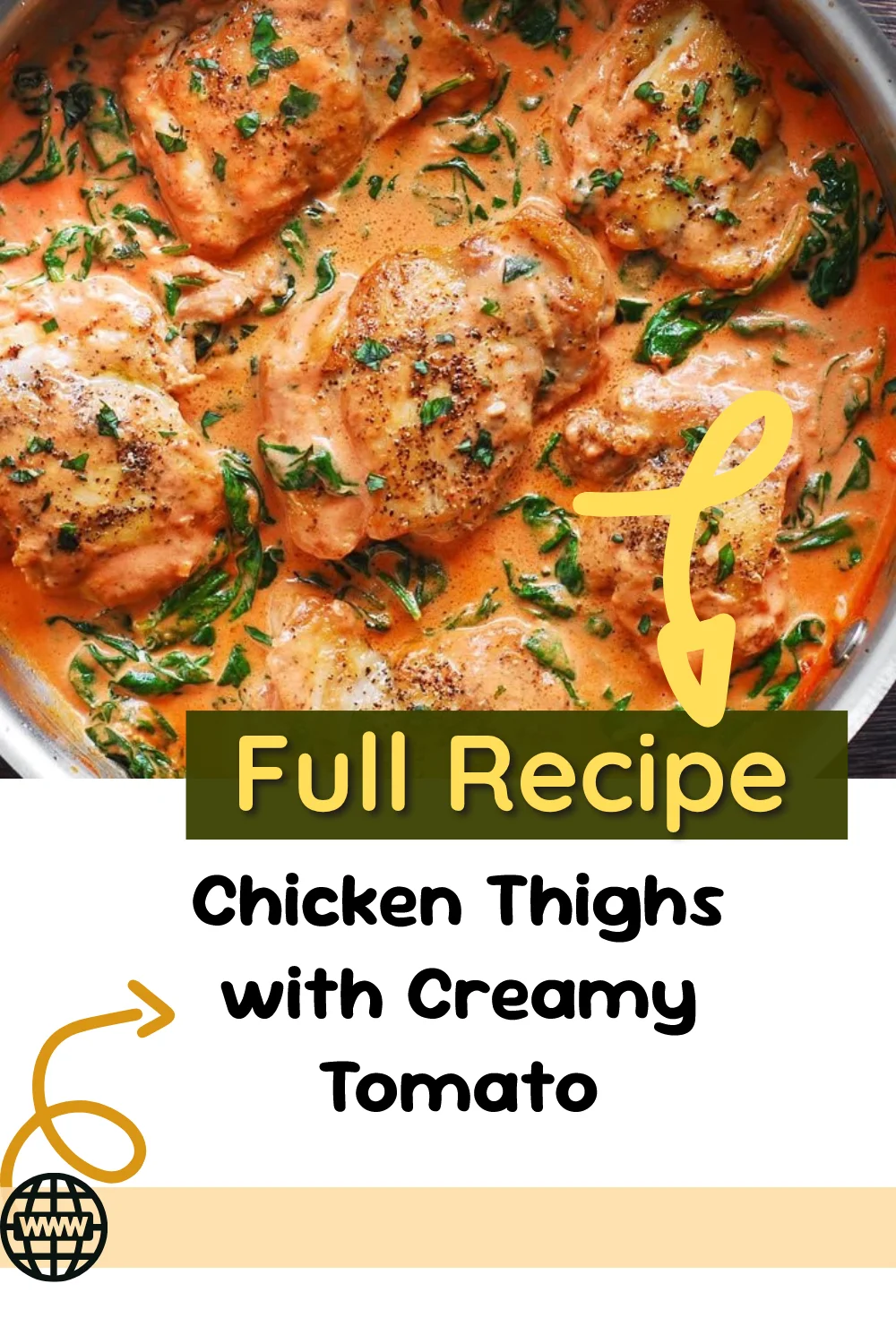 Chicken Thighs with Creamy Tomato