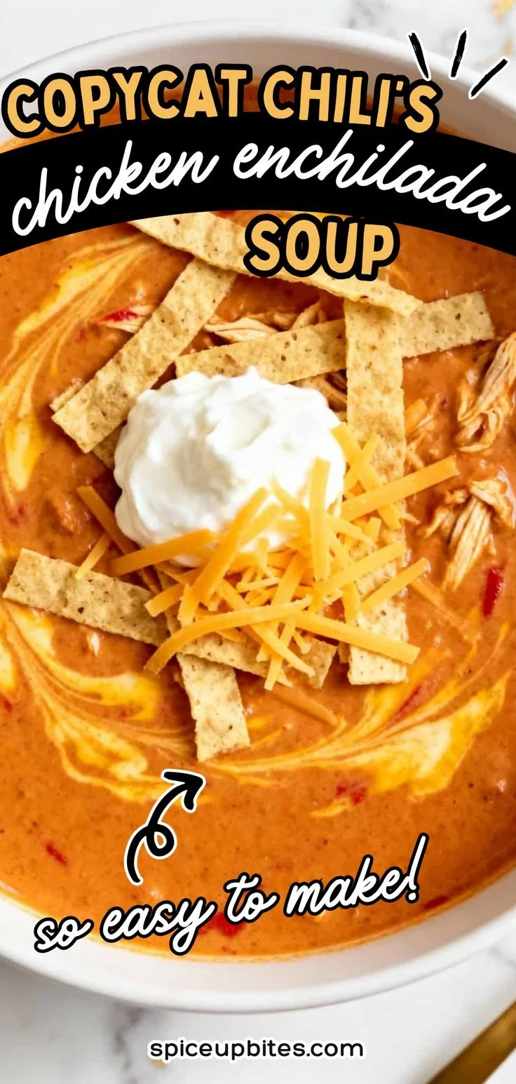 Creamy Chicken Enchilada Soup in a bowl topped with cheese and cilantro
