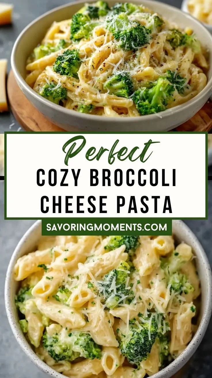 Cozy broccoli cheese pasta dish ready for an easy dinner night