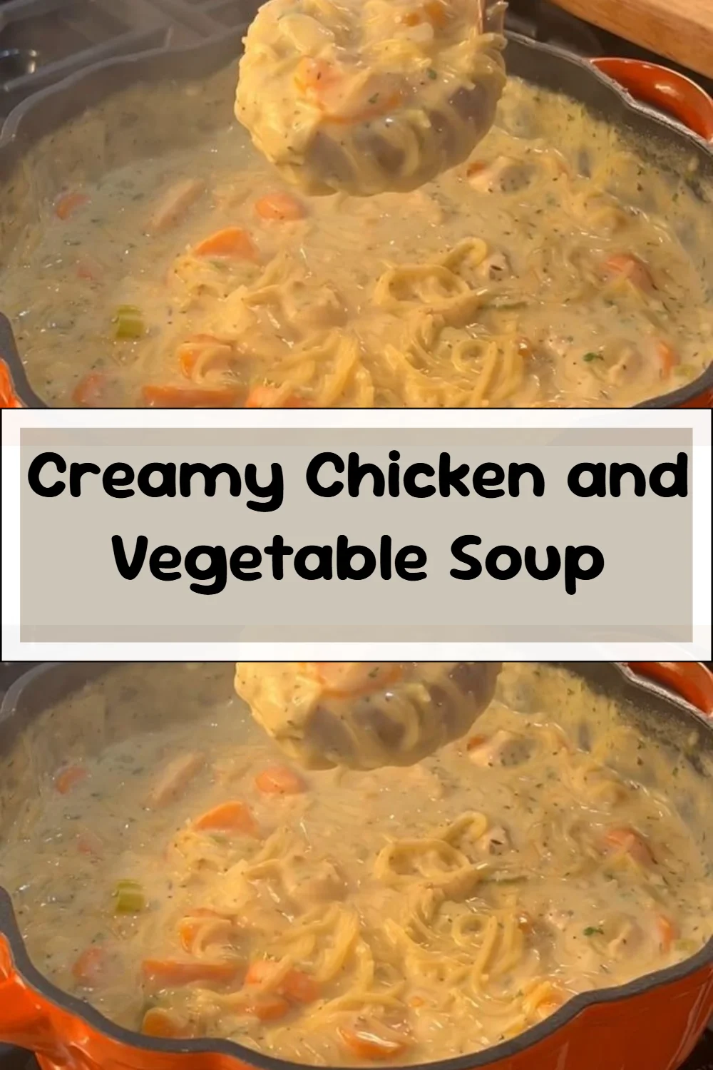 Creamy Chicken and Vegetable Soup