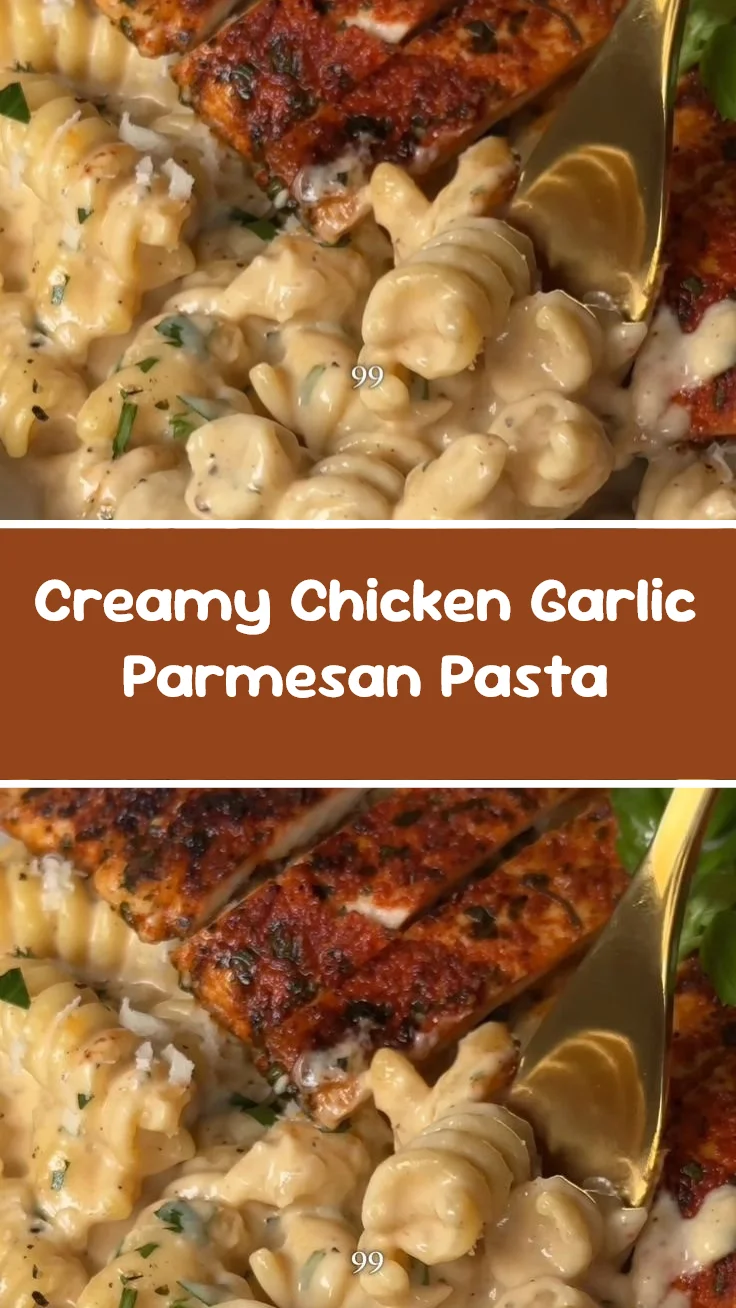 Creamy Chicken Garlic Parmesan Pasta