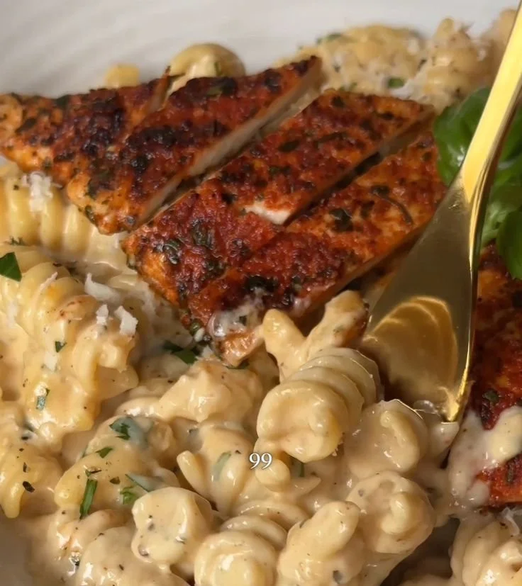 Creamy Chicken Garlic Parmesan Pasta