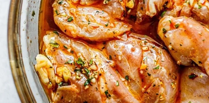 Delicious Crispy Cilantro Lime Chicken Thighs with fresh ingredients