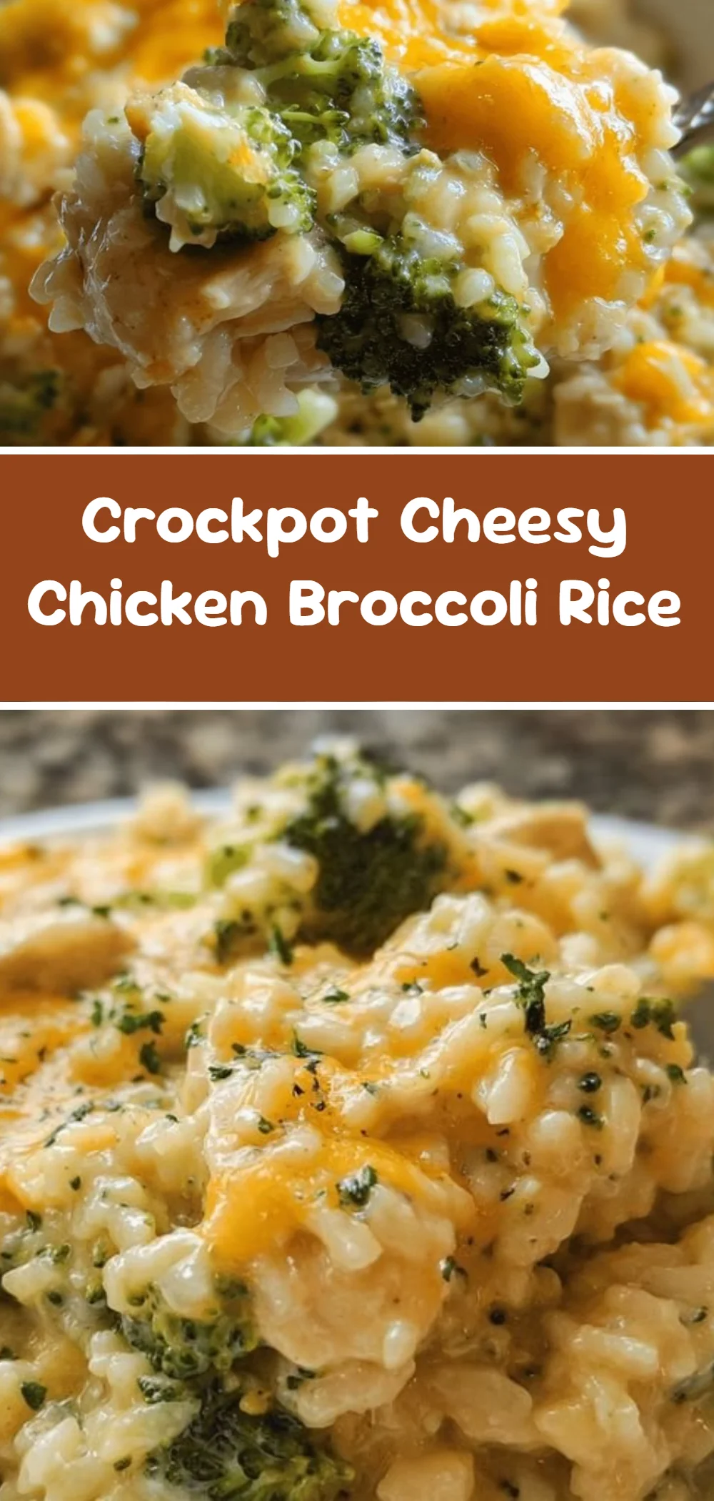 Crockpot Cheesy Chicken Broccoli Rice