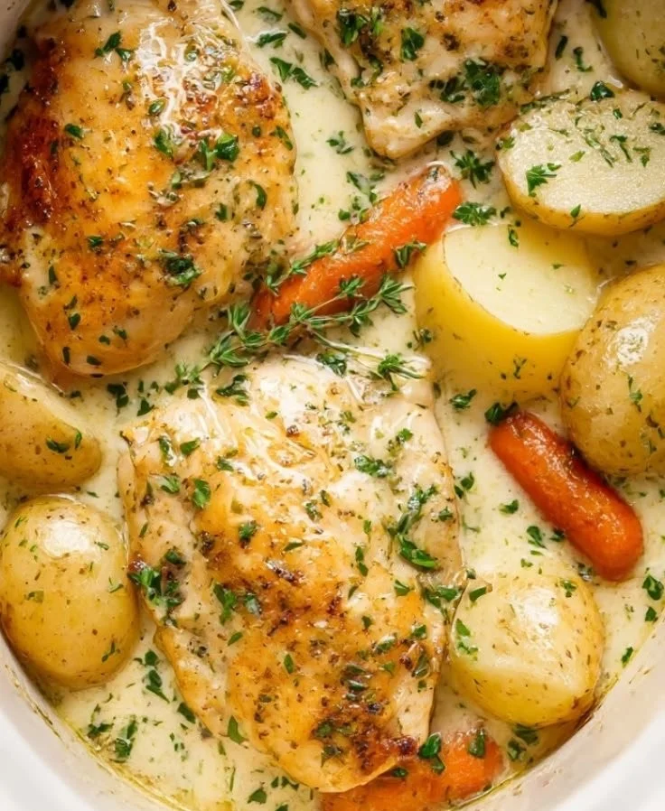 Crockpot Garlic Butter Chicken