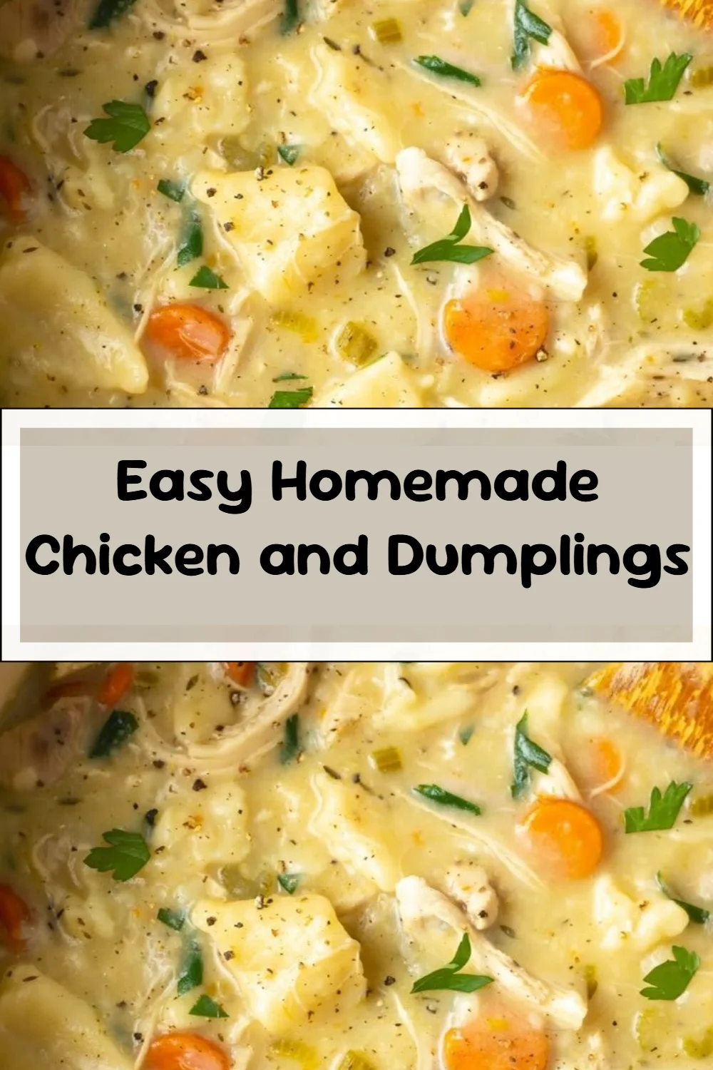 Easy Homemade Chicken and Dumplings