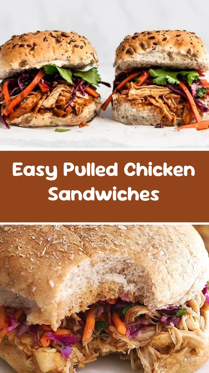 Easy Pulled Chicken Sandwiches