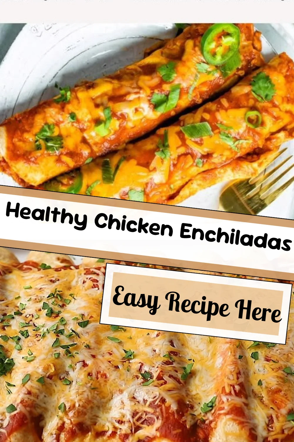 Healthy Chicken Enchiladas