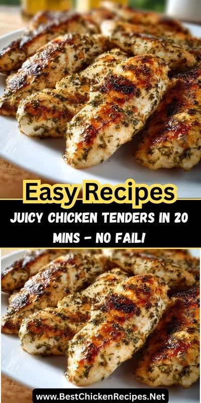 Juicy oven-baked chicken tenderloins on a plate, seasoned and ready to serve.