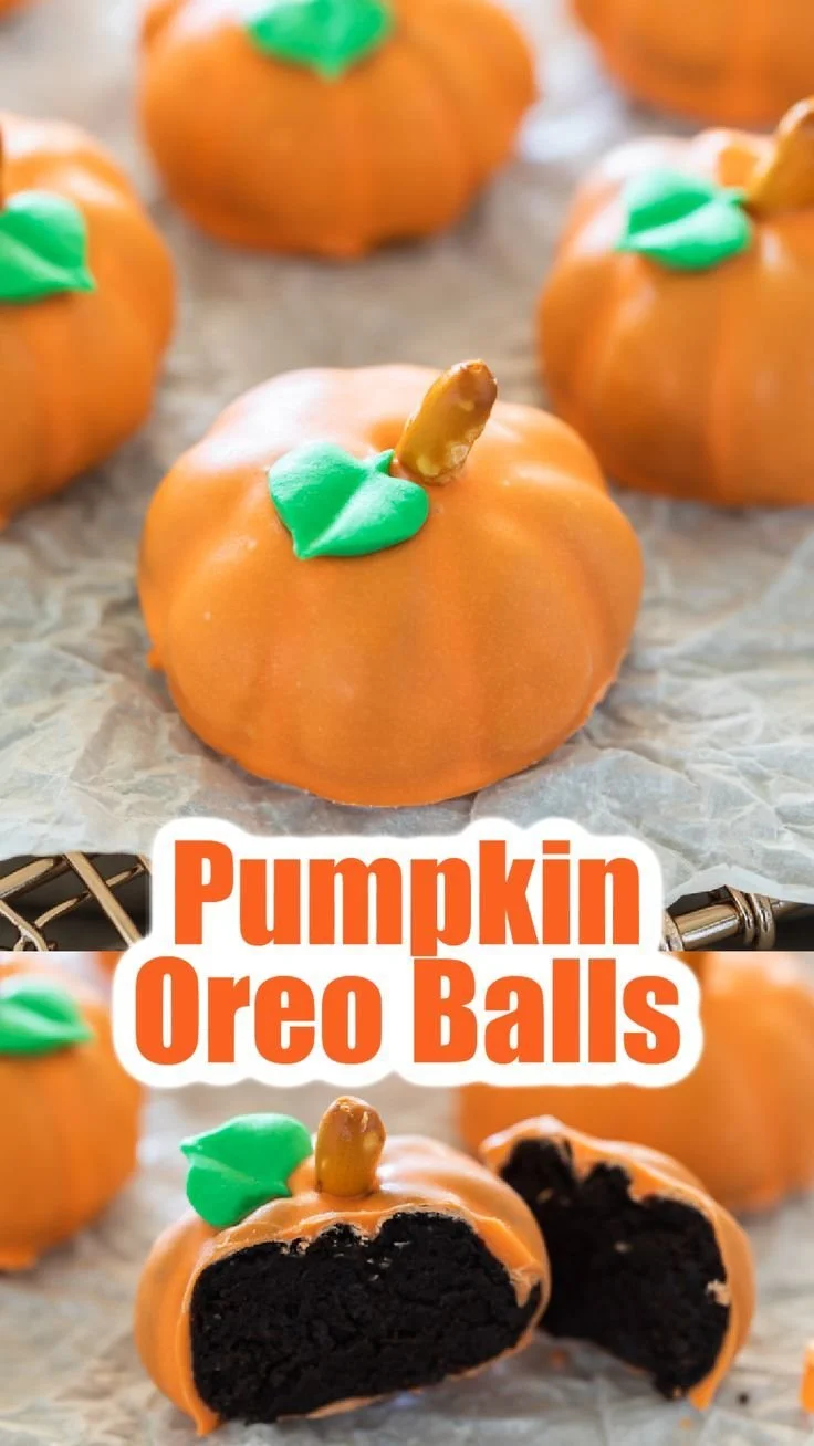 Delicious Pumpkin Oreo Balls dessert recipe for fall festivities