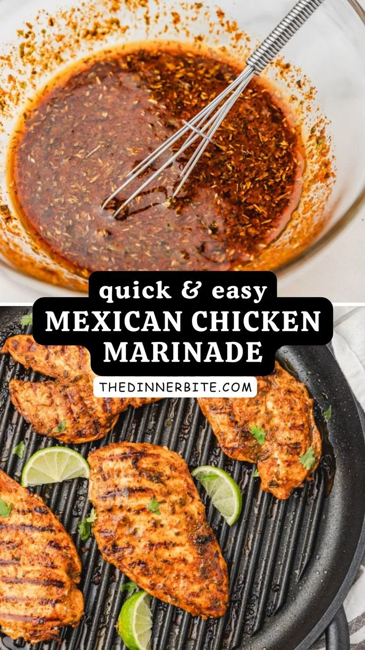 Quick and easy recipe for a flavorful Mexican chicken marinade