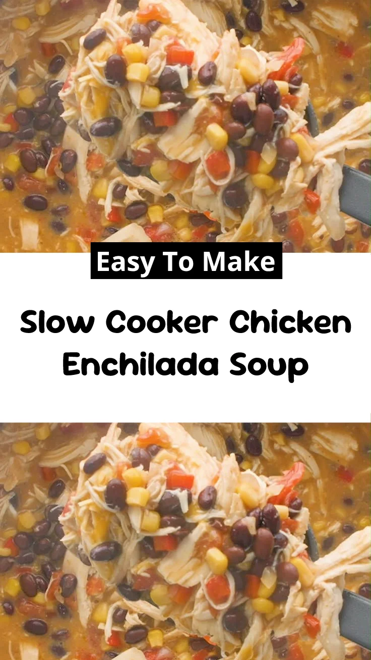 Slow Cooker Chicken Enchilada Soup