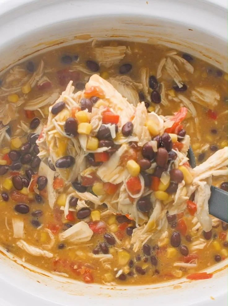 Slow Cooker Chicken Enchilada Soup