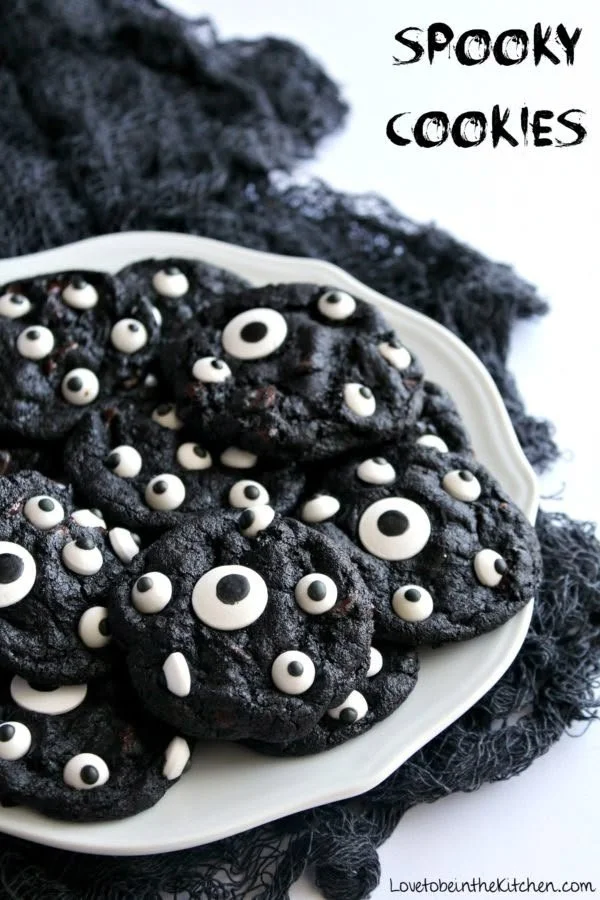 Delicious spooky cookies decorated for Halloween