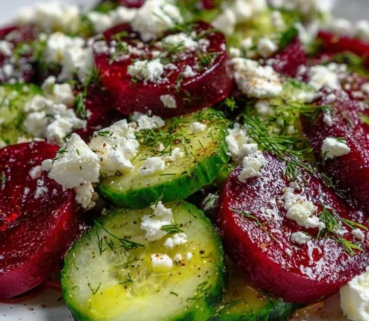 Vibrant Beet and Cucumber Salad