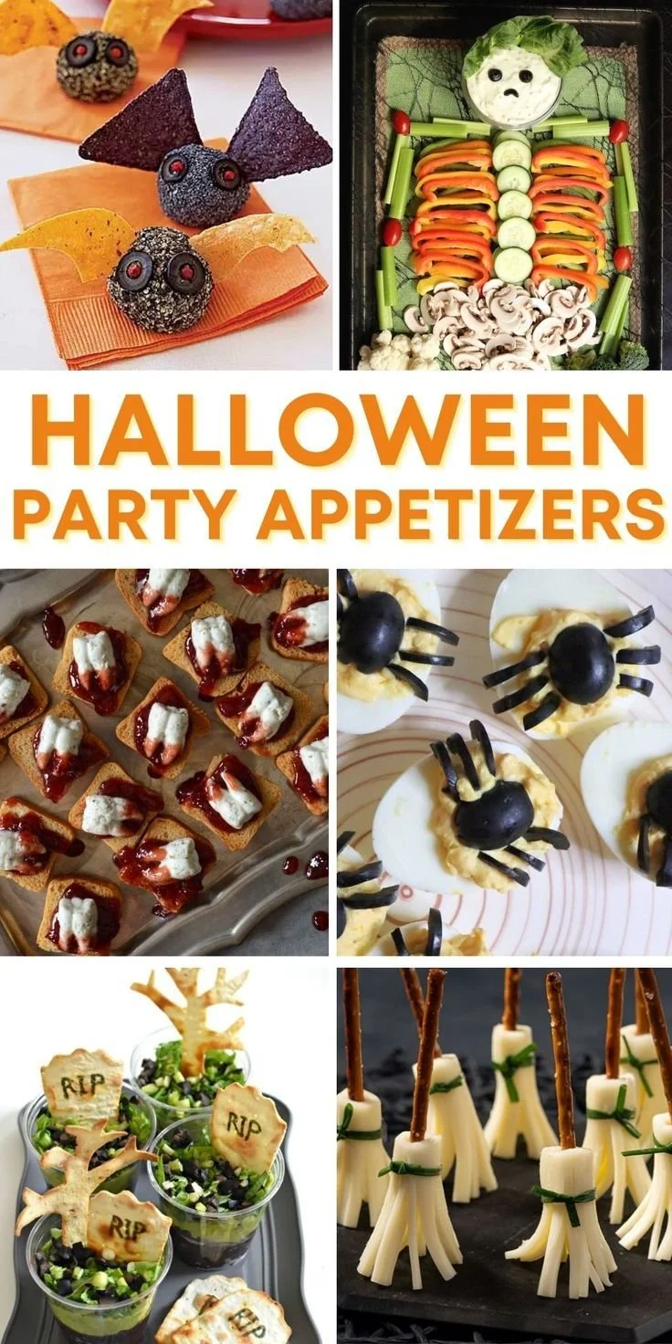 Spooky Halloween appetizers for a festive party spread