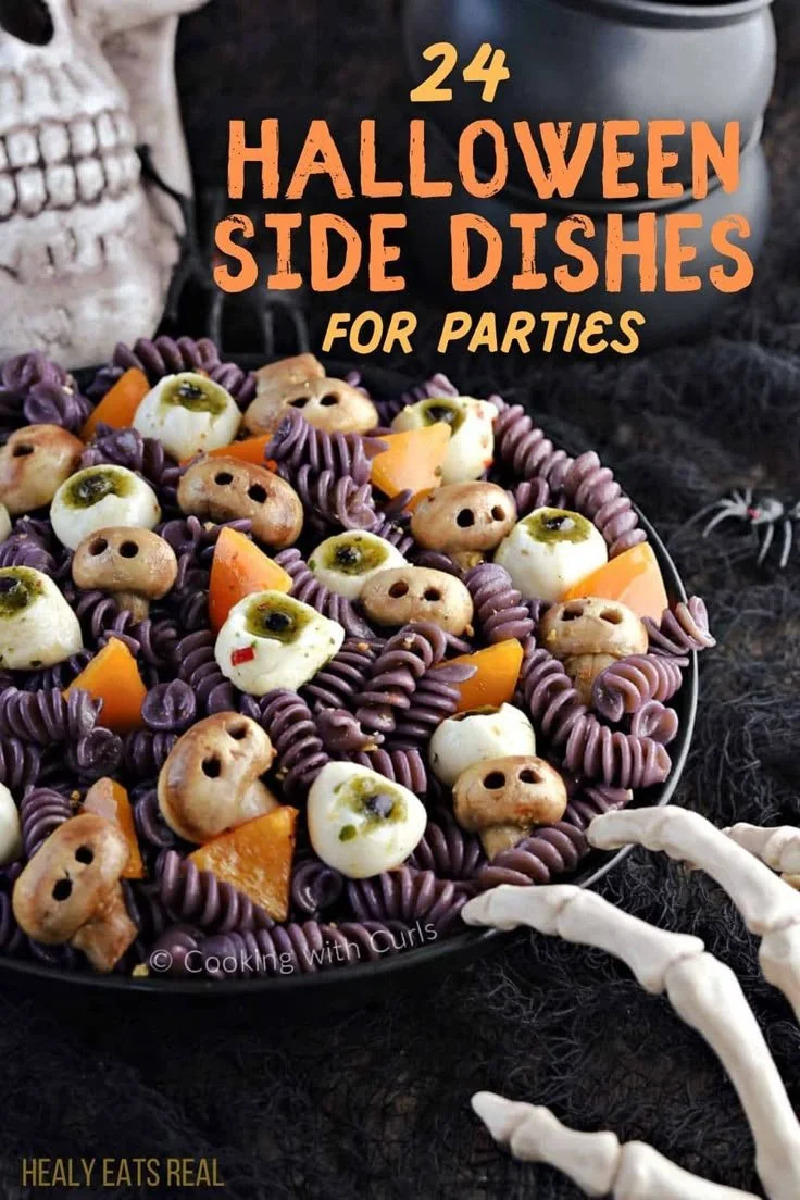 Spooktacular Halloween side dishes for parties featuring creative and festive recipes.