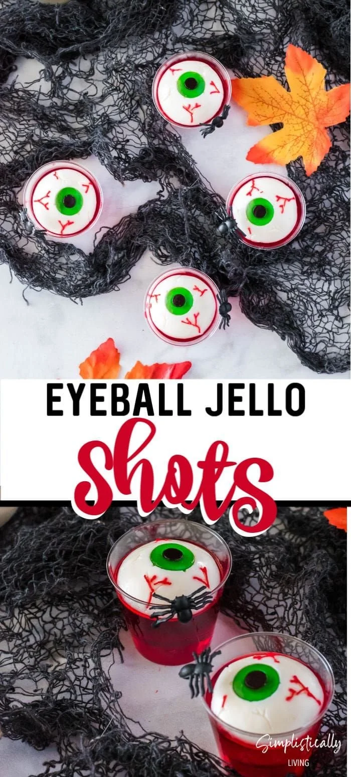 Spooky Eyeball Jello Shots for Halloween party drinks