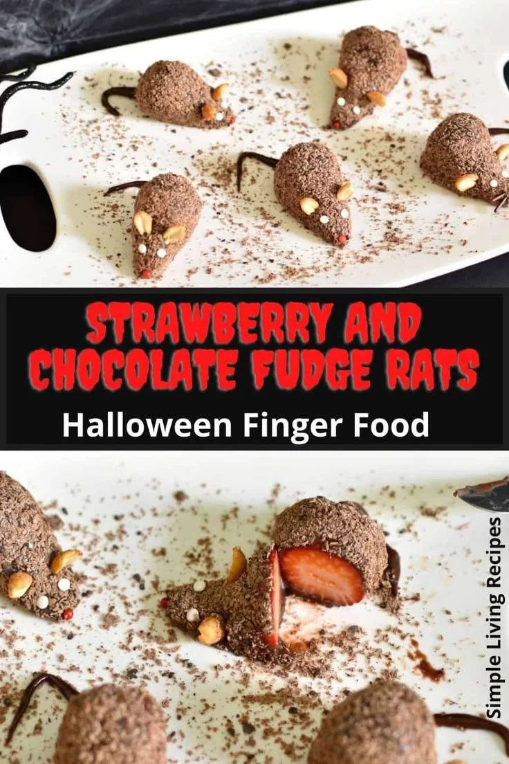 Chocolate Halloween mice and rats treats for festive celebrations