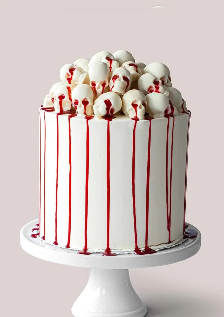 Sign From Above Halloween Cake decorated with spooky elements for festive celebrations.