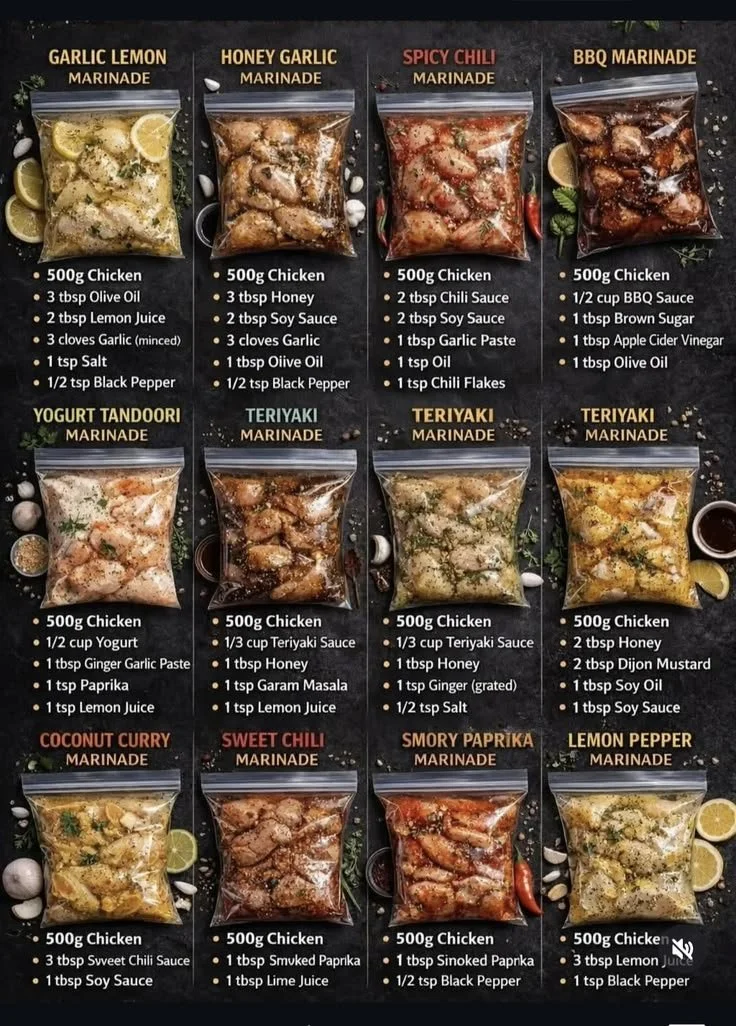 Delicious chicken marinated in a flavorful mixture for easy dinner ideas.